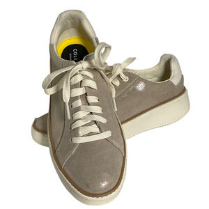 Cole Haan GrandPro Topspin Suede Lace-Up Platform Sneakers Dove – Women’s 9.5B